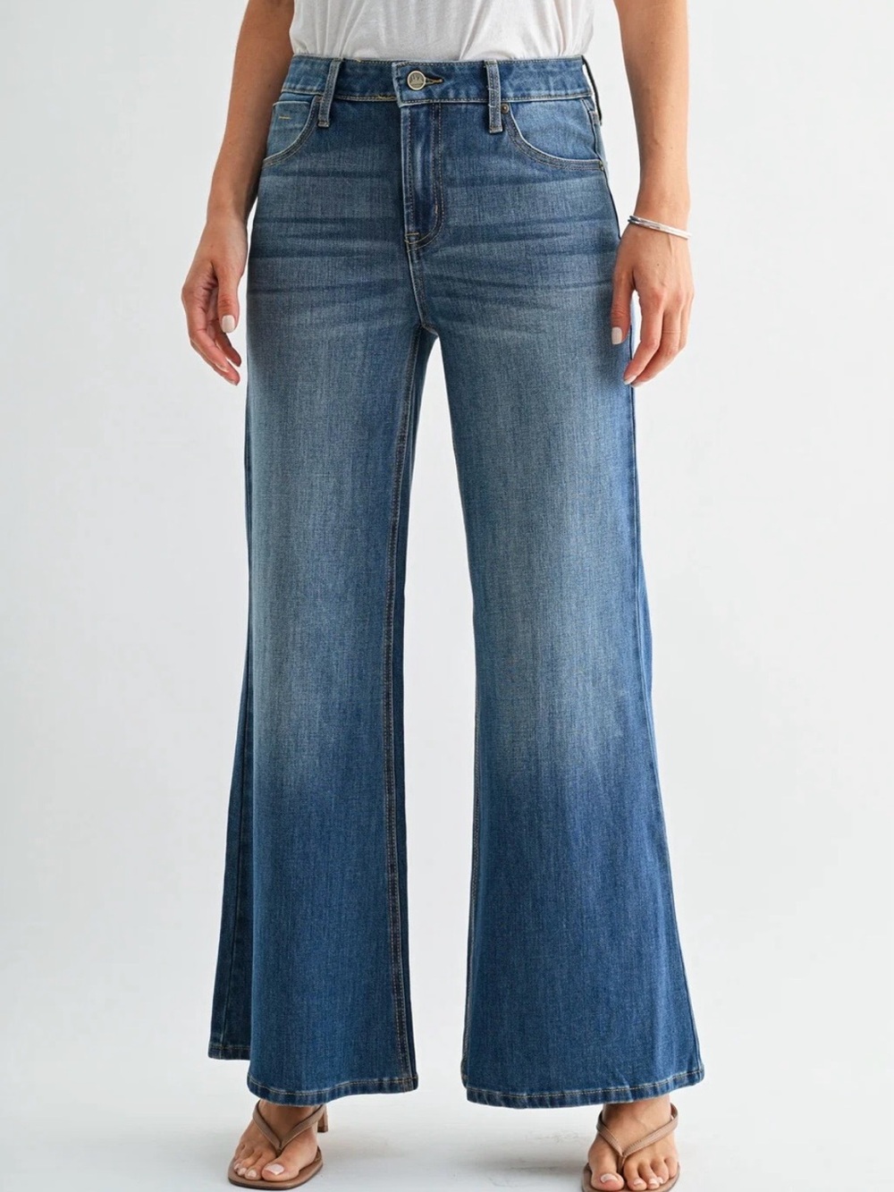City blues bond wide leg jeans high rise size 12 NWT
